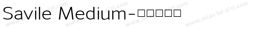 Savile Medium字体转换